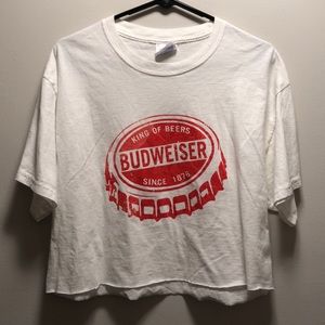Vintage Budweiser Crop T Shirt